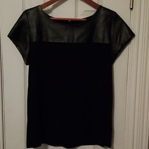 Faux leather /soft shirt